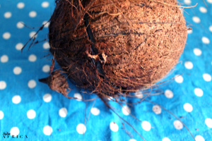 Make natural coconut oil, split coconut